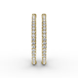 18Kt Yellow Gold Diamond Fashion Earrings