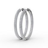 18Kt White Gold Diamond Fashion Earrings