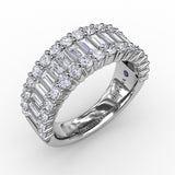 18Kt White Gold Diamond Fashion Bands