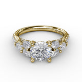 14Kt Yellow Gold Bridal Engagement Rings