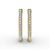 18Kt Yellow Gold Diamond Fashion Earrings