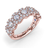 14Kt Rose Gold Diamond Fashion Rings