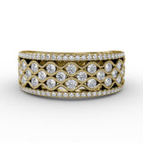 18Kt Yellow Gold Diamond Fashion Bands