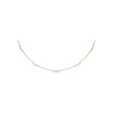 Five Stone Diamond Station Necklace