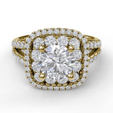14Kt Yellow Gold Bridal Engagement Rings