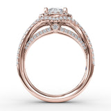 18Kt Rose Gold Bridal Engagement Rings