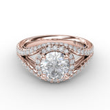 18Kt Rose Gold Bridal Engagement Rings