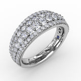 14Kt White Gold Diamond Fashion Bands