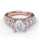 14Kt Rose Gold Bridal Engagement Rings