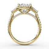 18Kt Yellow Gold Bridal Engagement Rings