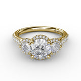 18Kt Yellow Gold Bridal Engagement Rings