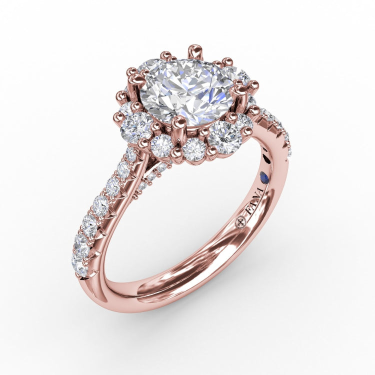 Beautiful Mid-century 1.25 Carat Round Cut Morganite And Diamond Moissanite Engagement  Ring, Wedding Ring in 925 Sterling Silver With 18k Rose Gold Plating, 7  Stone Bridal Ring, Promise Ring - Walmart.com