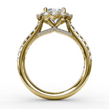 18Kt Yellow Gold Bridal Engagement Rings