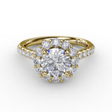 18Kt Yellow Gold Bridal Engagement Rings