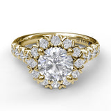 18Kt Yellow Gold Bridal Engagement Rings