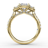 14Kt Yellow Gold Bridal Engagement Rings
