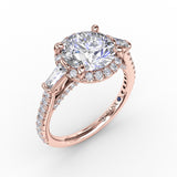 14Kt Rose Gold Bridal Engagement Rings