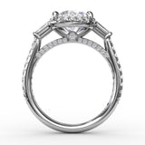 14Kt White Gold Bridal Engagement Rings