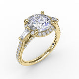 14Kt Yellow Gold Bridal Engagement Rings