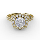 18Kt Yellow Gold Bridal Engagement Rings