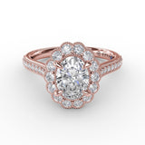 18Kt Rose Gold Bridal Engagement Rings