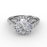 14Kt White Gold Bridal Engagement Rings