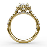 18Kt Yellow Gold Bridal Engagement Rings