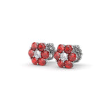 14Kt White Gold Diamond Fashion Earrings