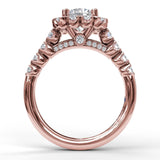 14Kt Rose Gold Bridal Engagement Rings