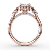 14Kt Rose Gold Bridal Engagement Rings