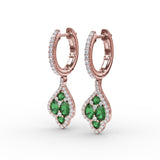 14Kt Rose Gold Color Fashion Earrings