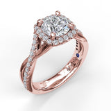 18Kt Rose Gold Bridal Engagement Rings