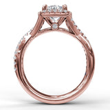 18Kt Rose Gold Bridal Engagement Rings