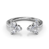 18Kt White Gold Diamond Fashion Rings