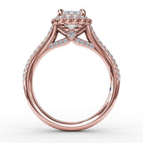 14Kt Rose Gold Bridal Engagement Rings