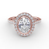 18Kt Rose Gold Bridal Engagement Rings