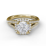 18Kt Yellow Gold Bridal Engagement Rings