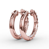 18Kt Rose Gold Diamond Fashion Earrings