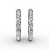18Kt White Gold Diamond Fashion Earrings