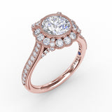 14Kt Rose Gold Bridal Engagement Rings