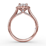 14Kt Rose Gold Bridal Engagement Rings