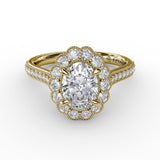 14Kt Yellow Gold Bridal Engagement Rings