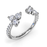 14Kt White Gold Diamond Fashion Rings