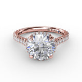 18Kt Rose Gold Bridal Engagement Rings