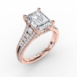 14Kt Rose Gold Bridal Engagement Rings