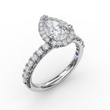 14Kt White Gold Bridal Engagement Rings