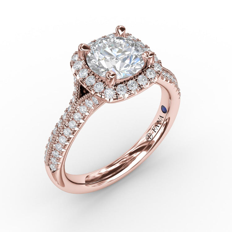 14Kt Rose Gold Bridal Engagement Rings