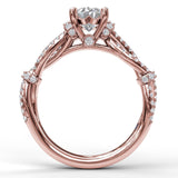 14Kt Rose Gold Bridal Engagement Rings