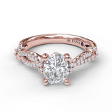 14Kt Rose Gold Bridal Engagement Rings