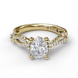 14Kt Yellow Gold Bridal Engagement Rings